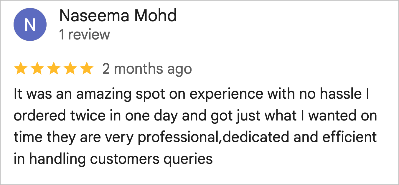 Customer Review