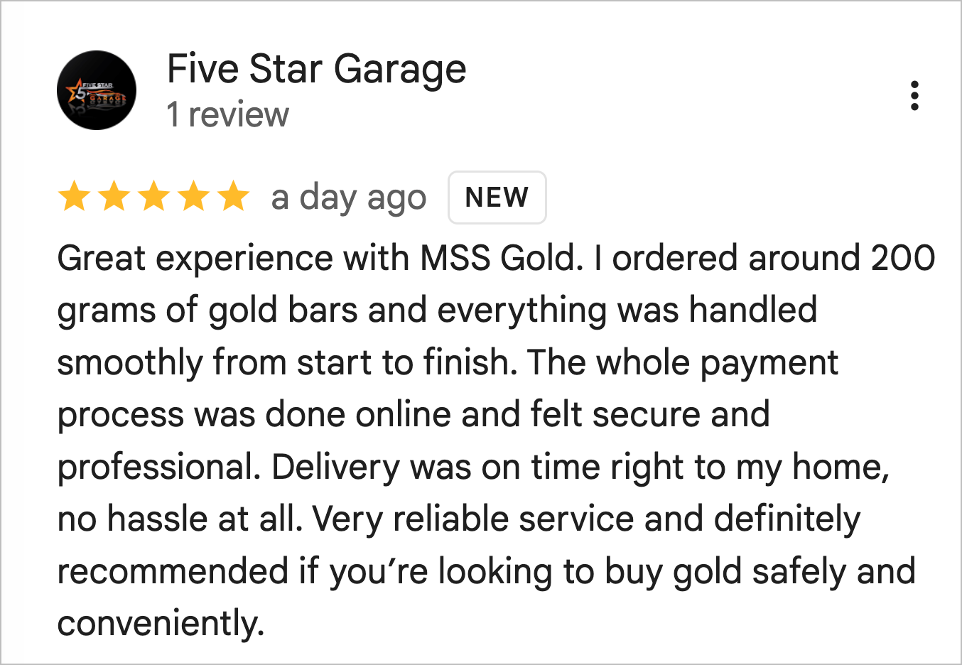 Customer Review